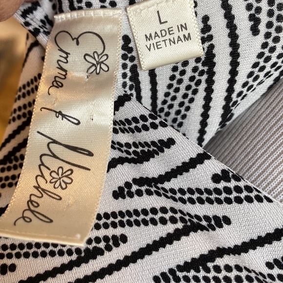 Maxi dress with geometric pattern - Picture 3 of 4